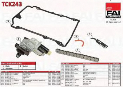 FAI AUTOPARTS tck243 -  Комплект цели привода распредвала